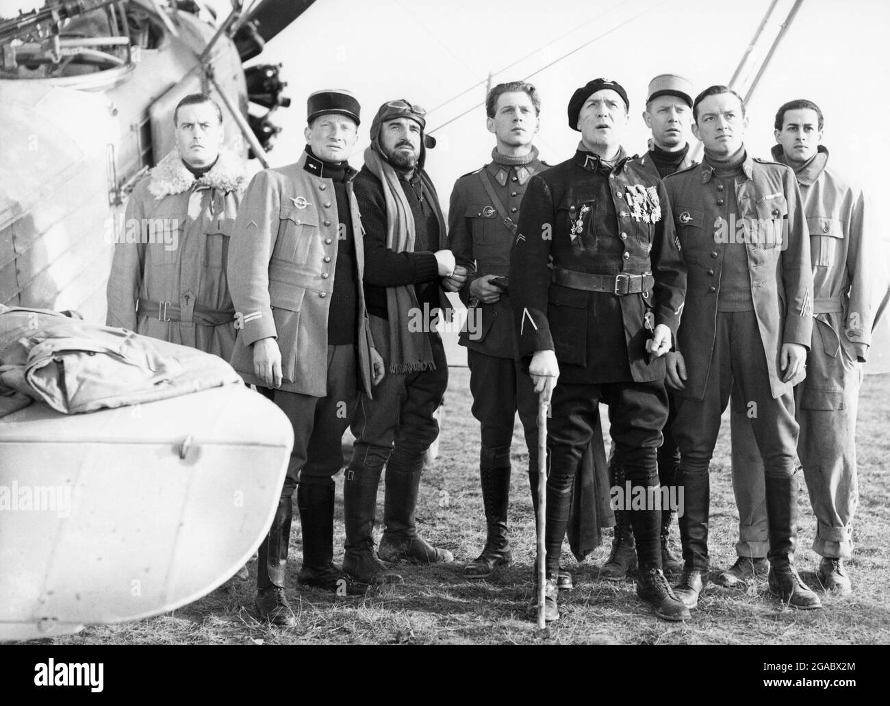 L'Equipage année : 1935 France Directeur : Anatole Litvak René Bergeron, Charles Vanel, Jean-Pierre Aumont, Daniel Mendaille, Guy Sioux, Roland Toutain. Banque D'Images