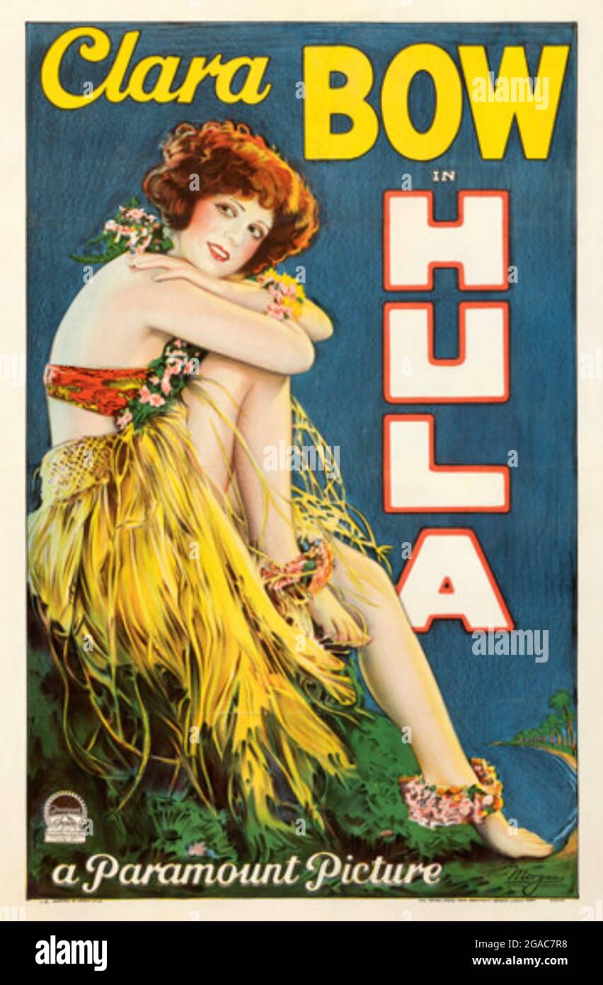 HULA 1927 Paramount Pictures comédie silencieuse avec Clar Bow Banque D'Images