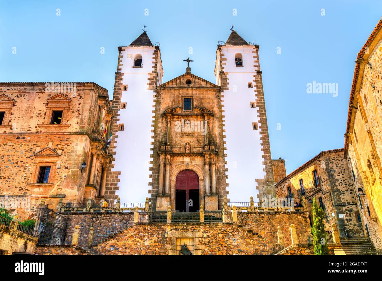 Église San Francisco Javier à Caceres, Espagne Banque D'Images