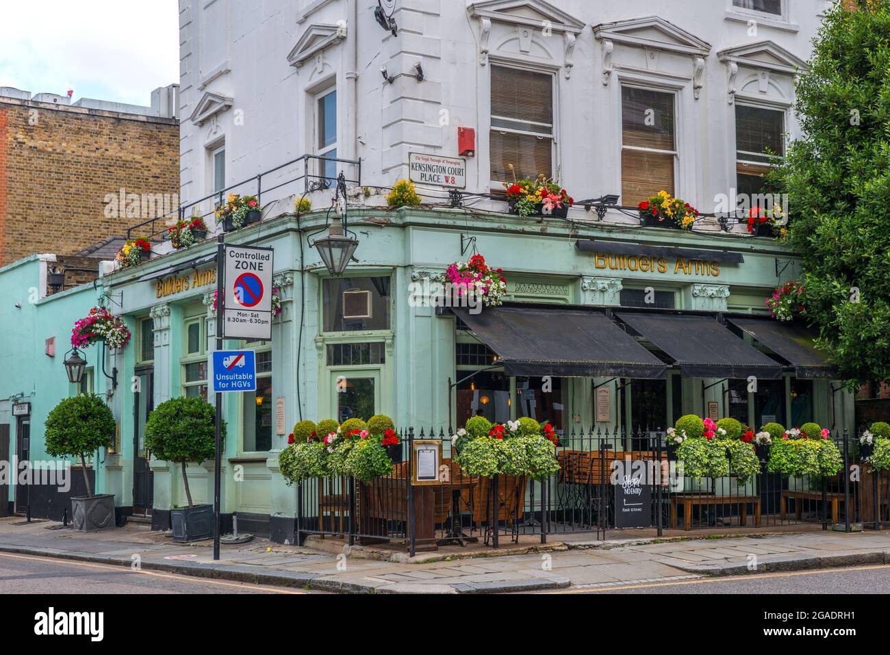 The Builder's Arms, Kensington court place, Londres Banque D'Images