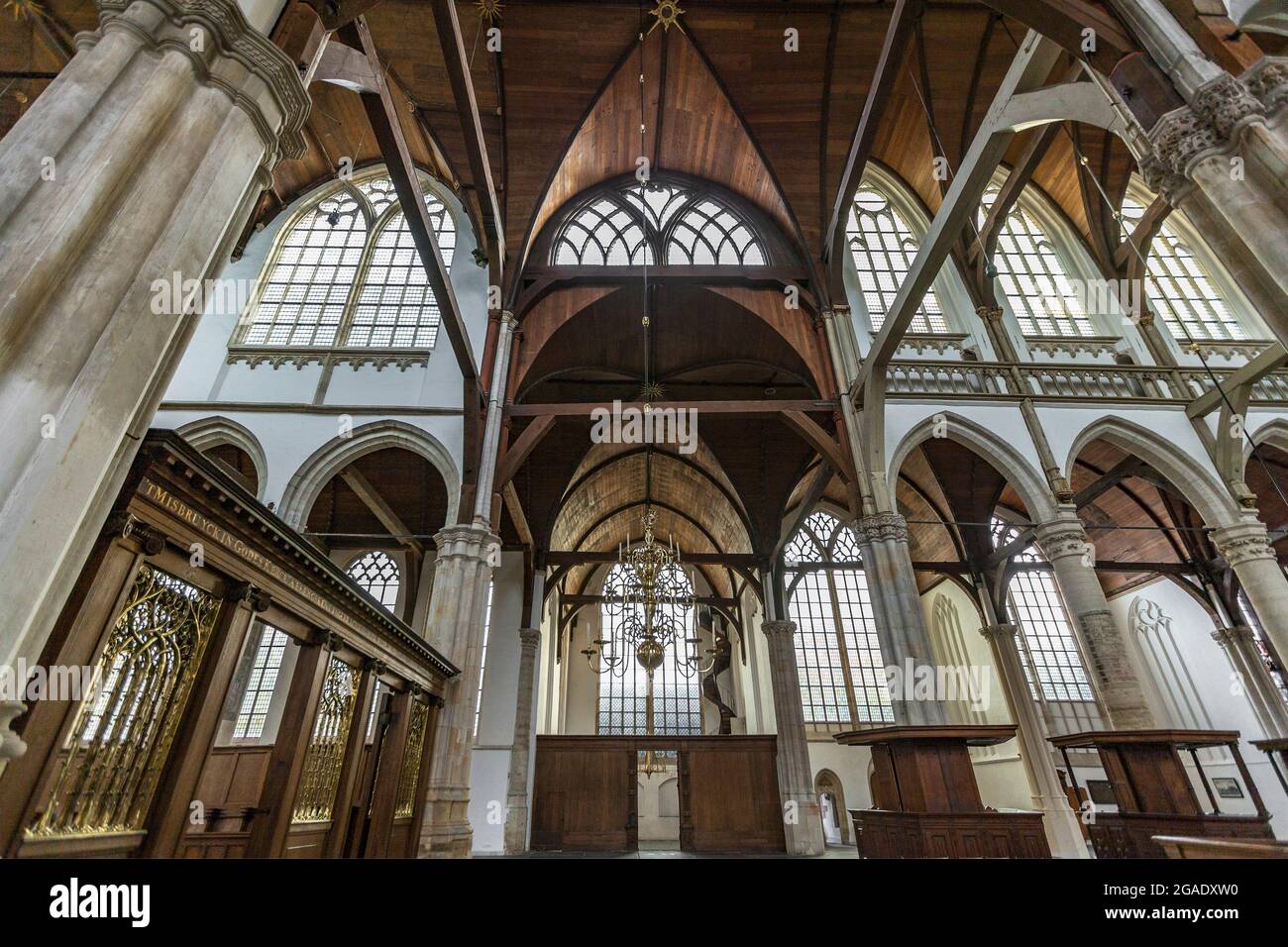 Intérieur Oude Kerk, Amsterdam Banque D'Images