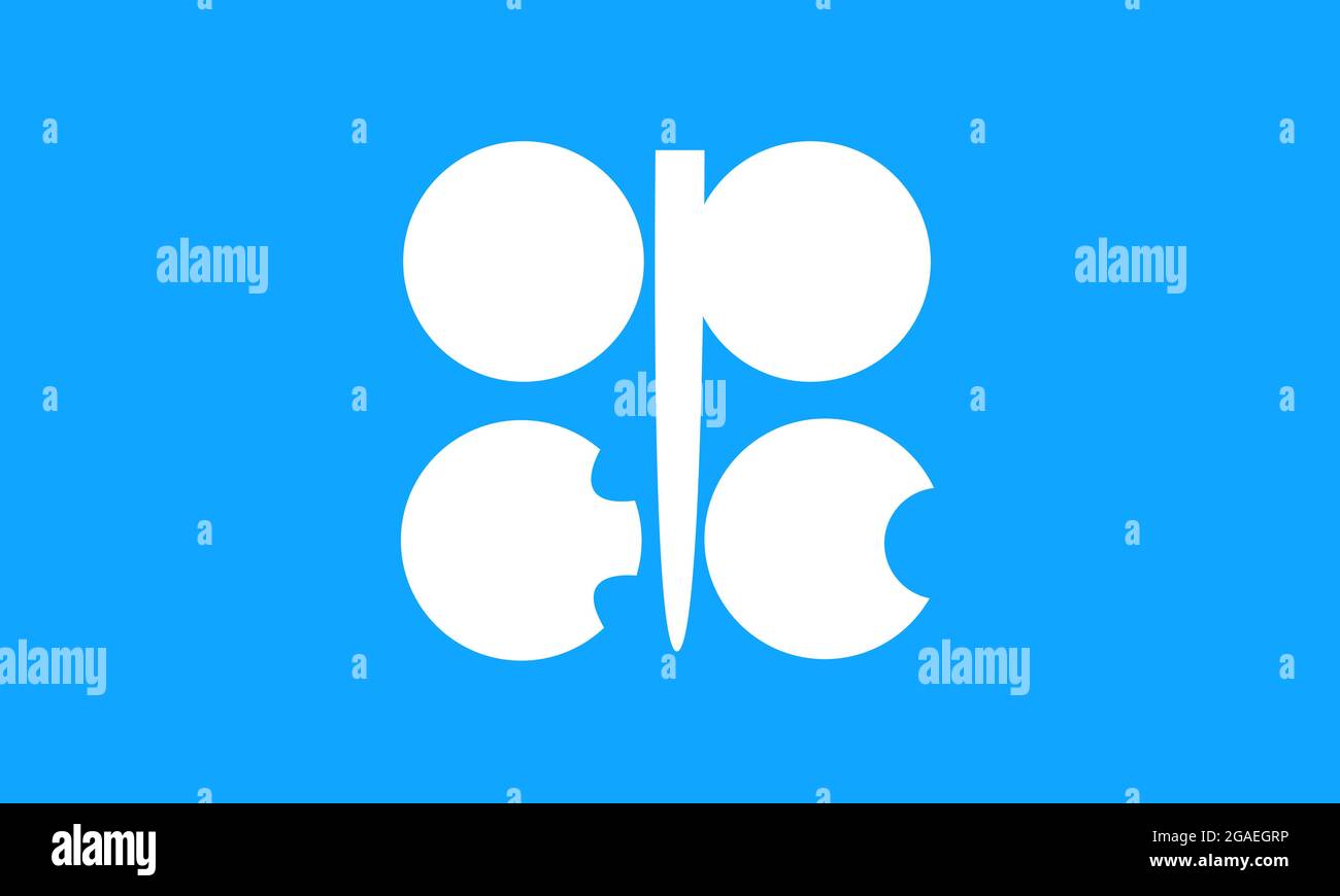 Couleurs et proportions officielles du drapeau de l'OPEP, image vectorielle Illustration de Vecteur