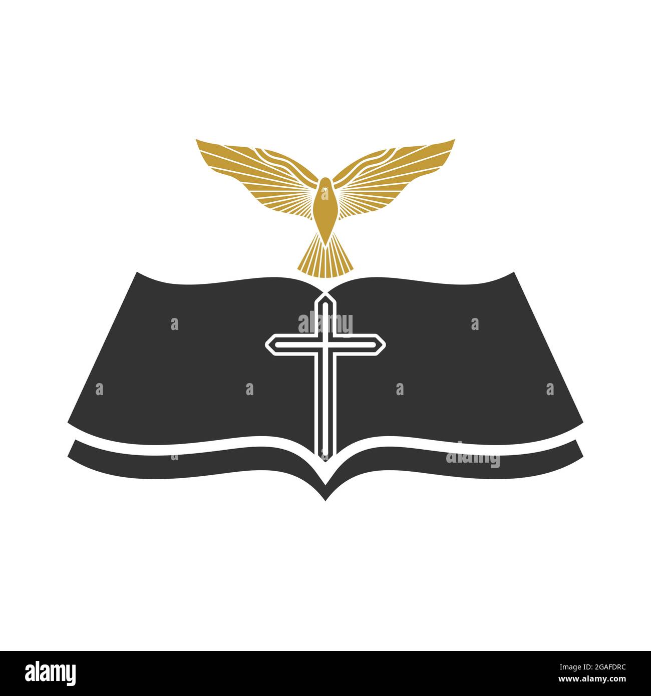 Illustration Chrétienne Logo De Léglise Croix De Jésus Christ Bible