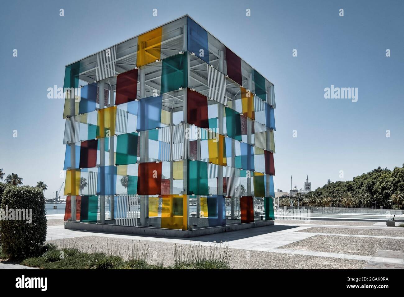 Centre Pompidou Centre Pompidou Malaga (Malaga), Malaga, Costa del sol, Andalousie, Espagnol Banque D'Images