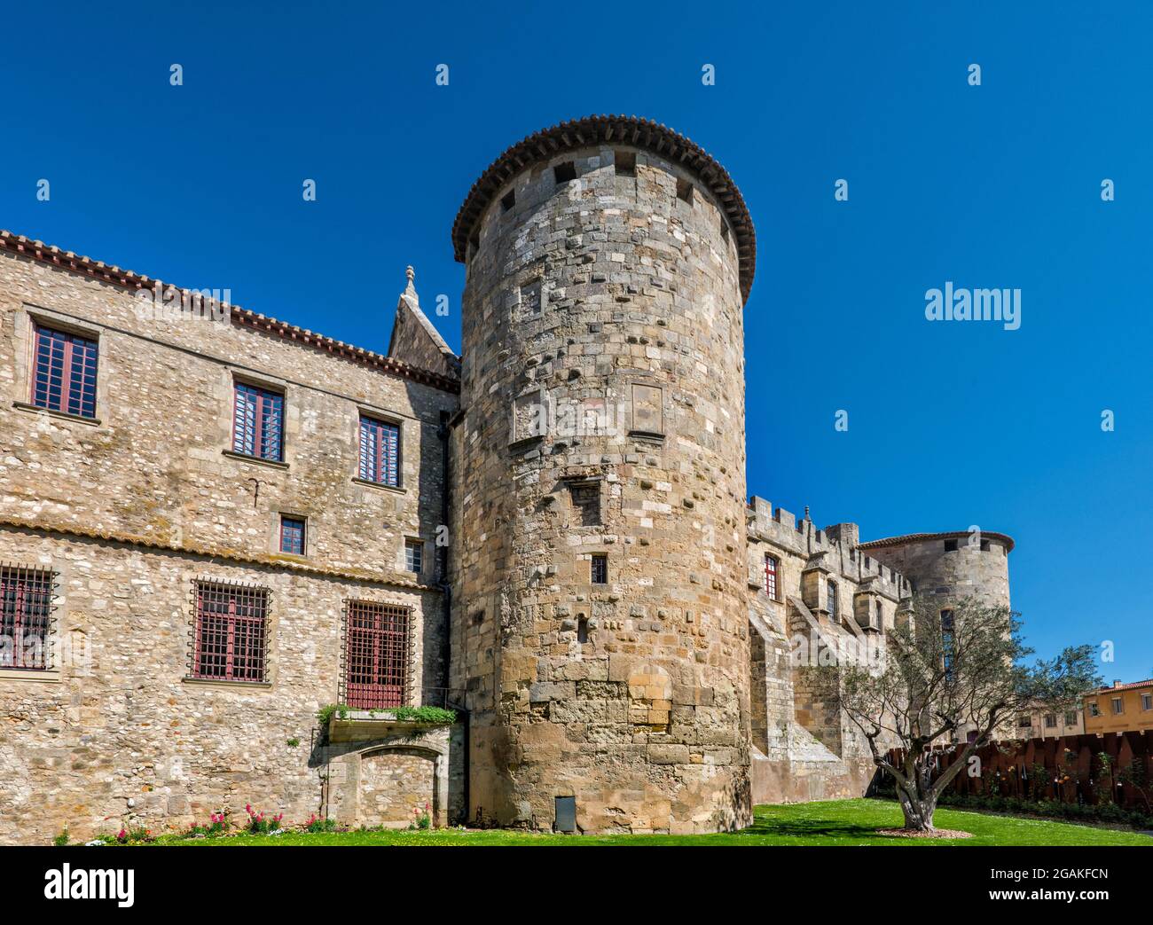 Palais des Archevêques, Palais des Archevêques, à Narbonne, département de l'Aude, région occitanie, France Banque D'Images