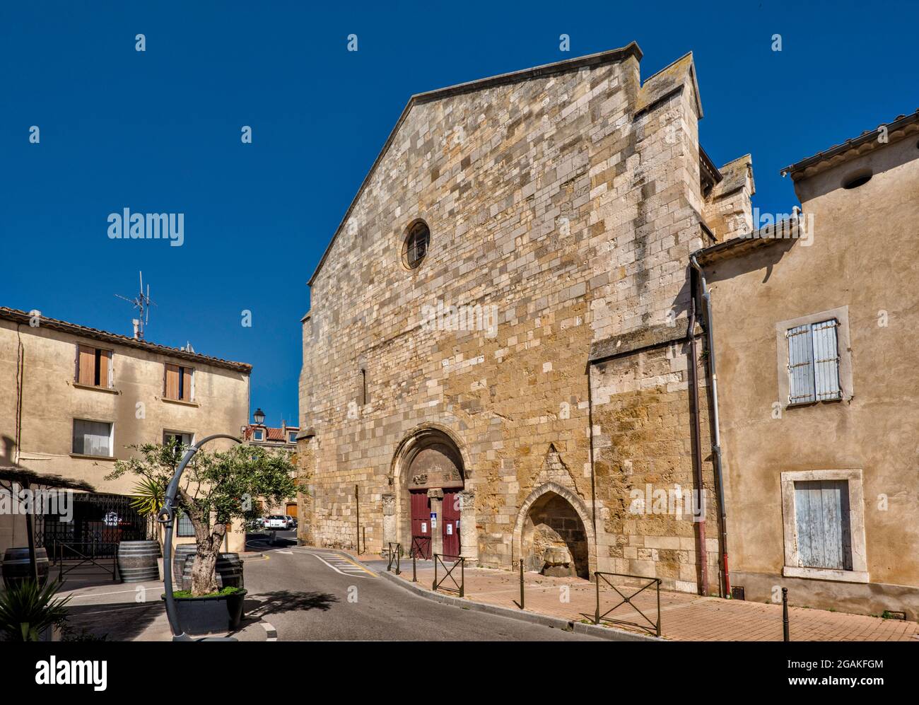 Déconstruit église notre-Dame-de-Lamourguier du XIIIe siècle, emplacement du musée Lapidary, maintenant fermé, à Narbonne, département de l'Aude, Occitanie, France Banque D'Images