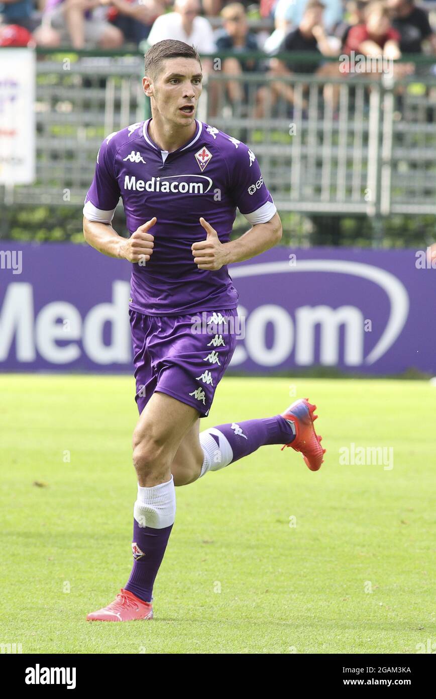 Moena, Italie. 30 juillet 2021. Moena (TN), Italia, 30 Luglio, Campo  sportivo C. Benatti, ritiro precampionato stagione 2021/2022, incontro  amichevole tra le escadron dell'ACF Fiorentina e della Virtus Verona, nella  foto: il