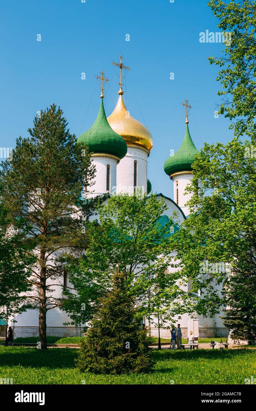 Dans la cathédrale de la Transfiguration Monastère de Saint Euthymius à Suzdal, la Russie. Banque D'Images