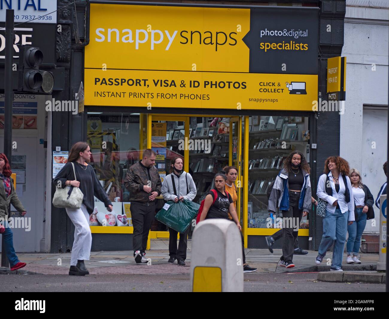 Snappy prend des photos services branche franchise à Islington Banque D'Images