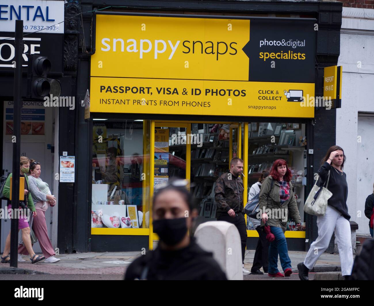 Snappy prend des photos services branche franchise à Islington Banque D'Images