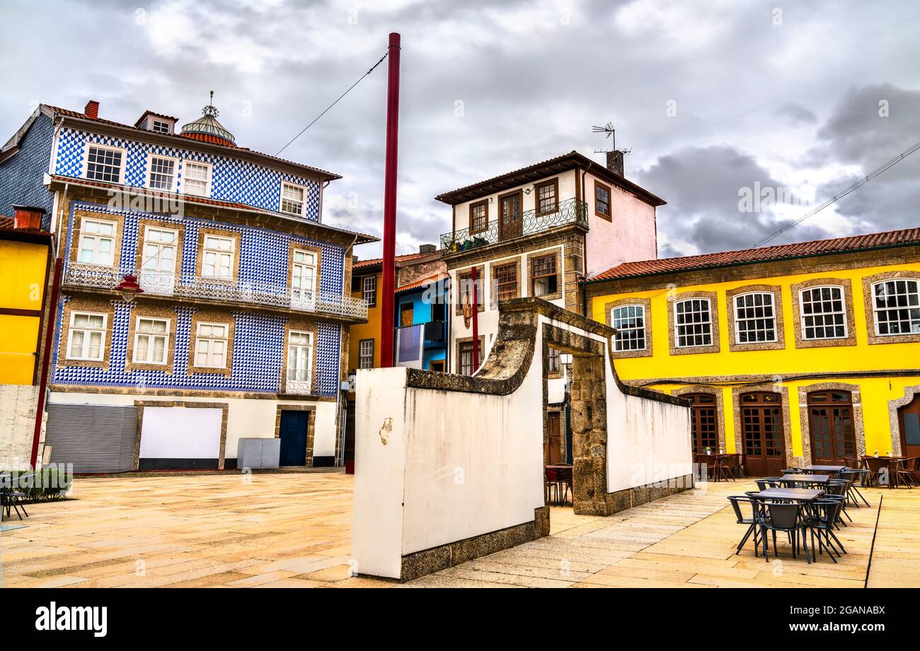 Architecture traditionnelle de Guimaraes au Portugal Banque D'Images