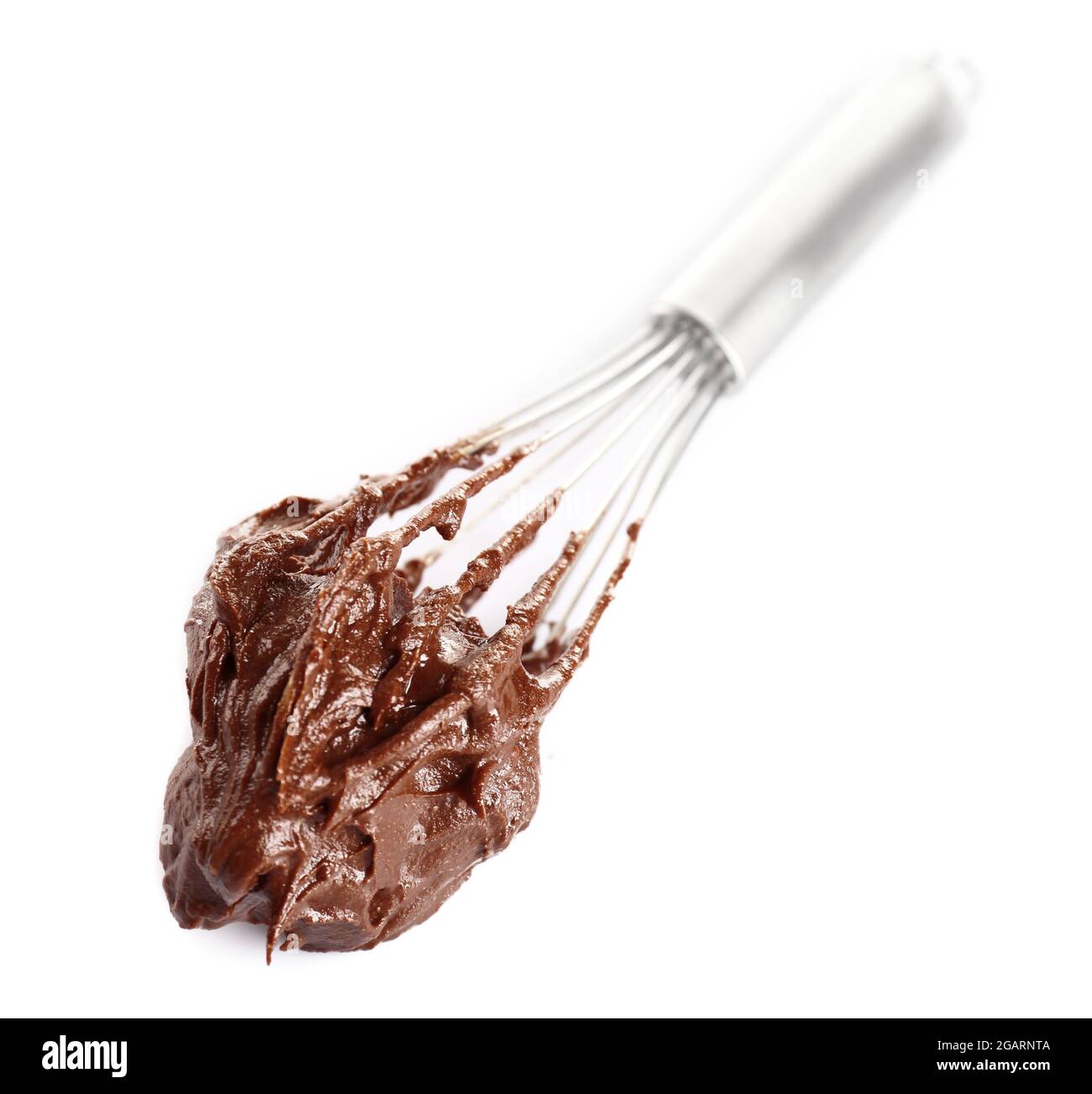 Corolle avec crème au chocolat, isolée sur blanc Photo Stock - Alamy