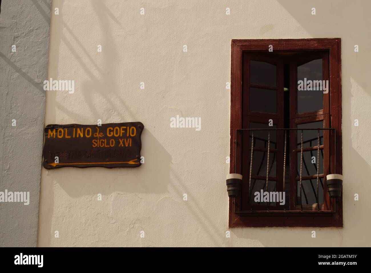 Fenster à Firgas - Grande Canarie Banque D'Images