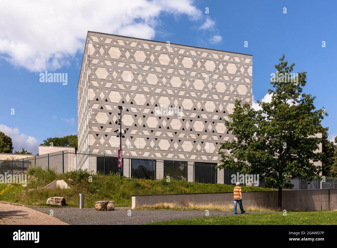 La synagogue de la communauté juive Bochum, Rhénanie-du-Nord-Westphalie, Allemagne. Die Synagoge der Juedischen Gemeinde Bochum, Nordrhein-Westfalen, Deut Banque D'Images