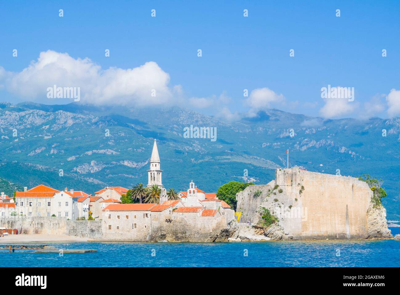 Stari Grad, vieille ville, Budva, Monténégro, Europe Banque D'Images