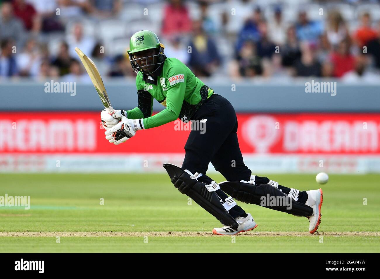 Lords Cricket Ground, Londres, Royaume-Uni. 1er août 2021. La Stafanie Taylor des Braves du Sud en action pendant ses gains de 29 pas dans le match des cent femmes entre l'esprit de Londres et le Brave du Sud: Crédit: Ashley Western/Alamy Live News Banque D'Images