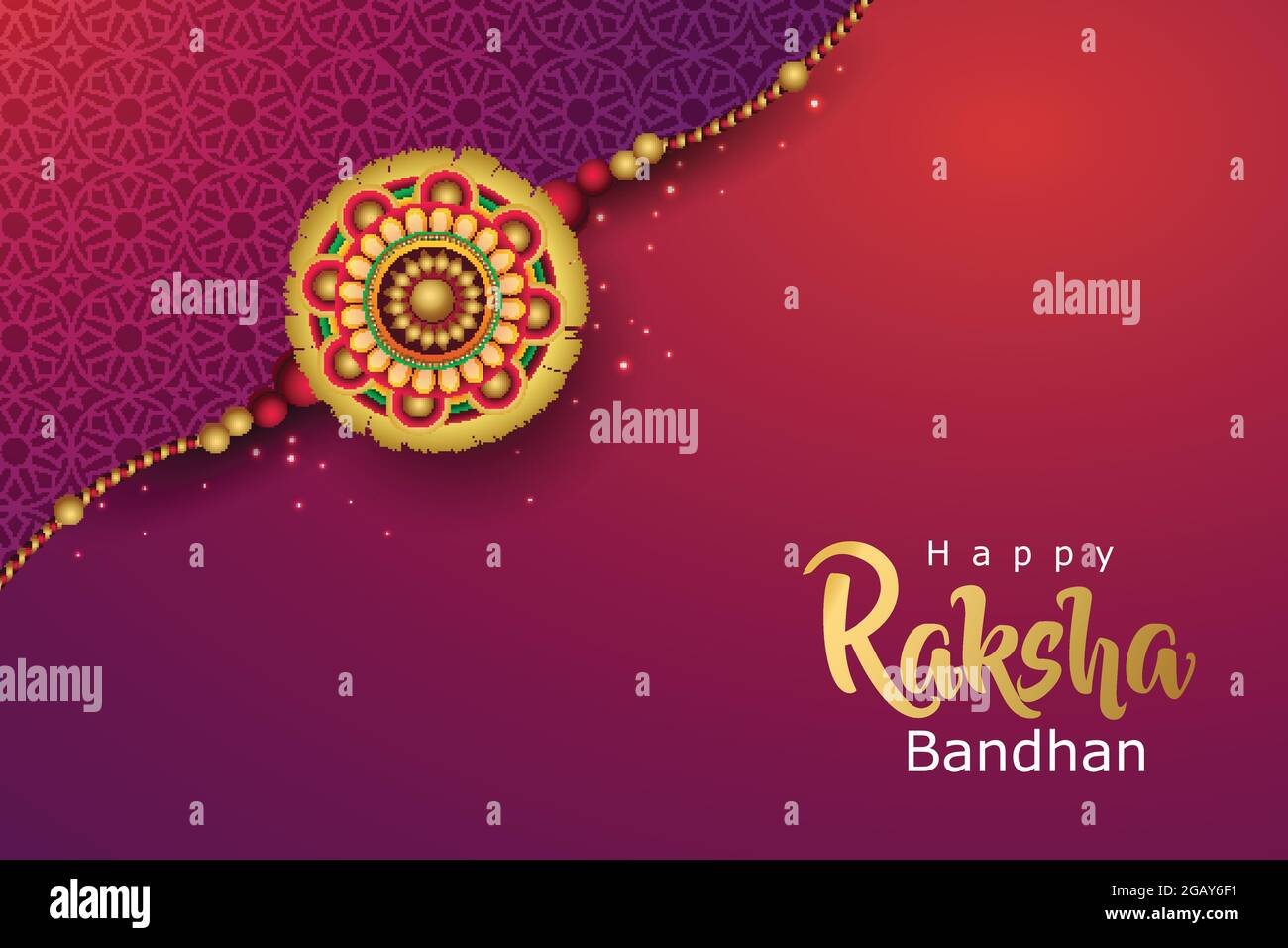 Festival indien Happy Raksha Bandhan carte de vœux avec festival hindou Rakhi décoratif, illustration vectorielle. Illustration de Vecteur Festival indien Happy Raksha Bandhan carte de vœux avec festival hindou Rakhi décoratif, illustration vectorielle. Illustration de Vecteur