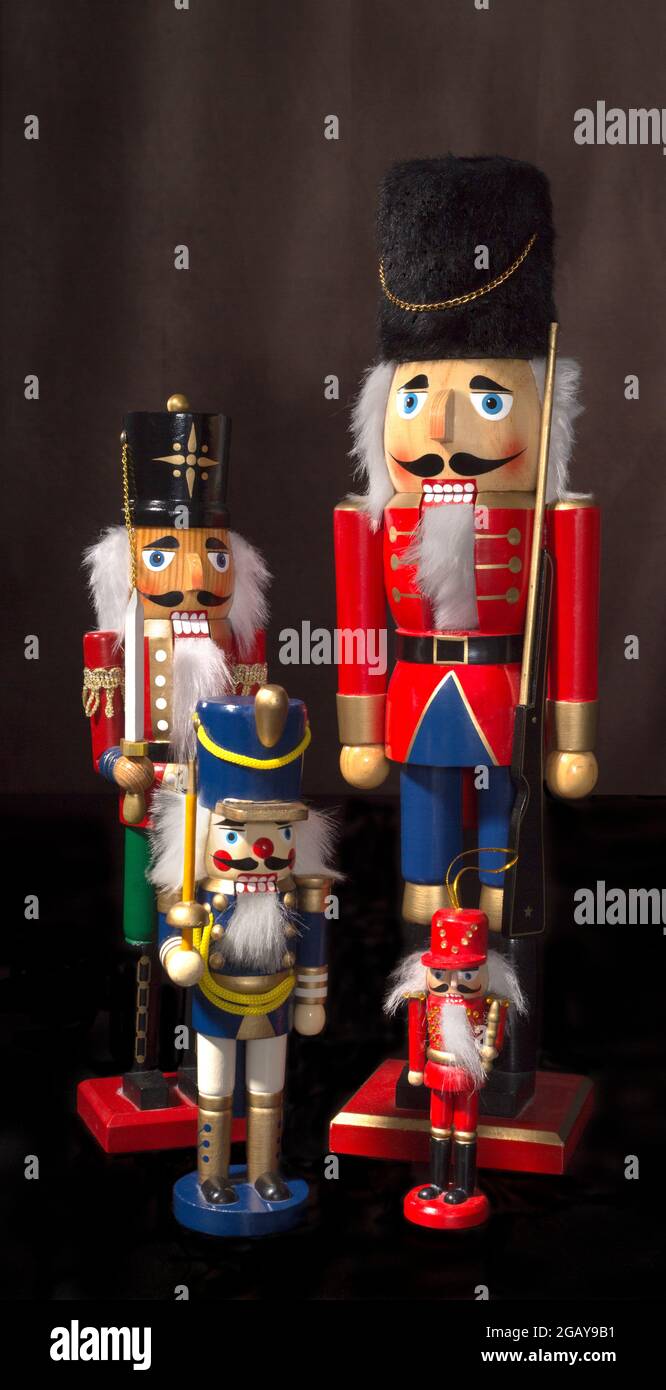 4 casse-noisettes de Noël Banque D'Images