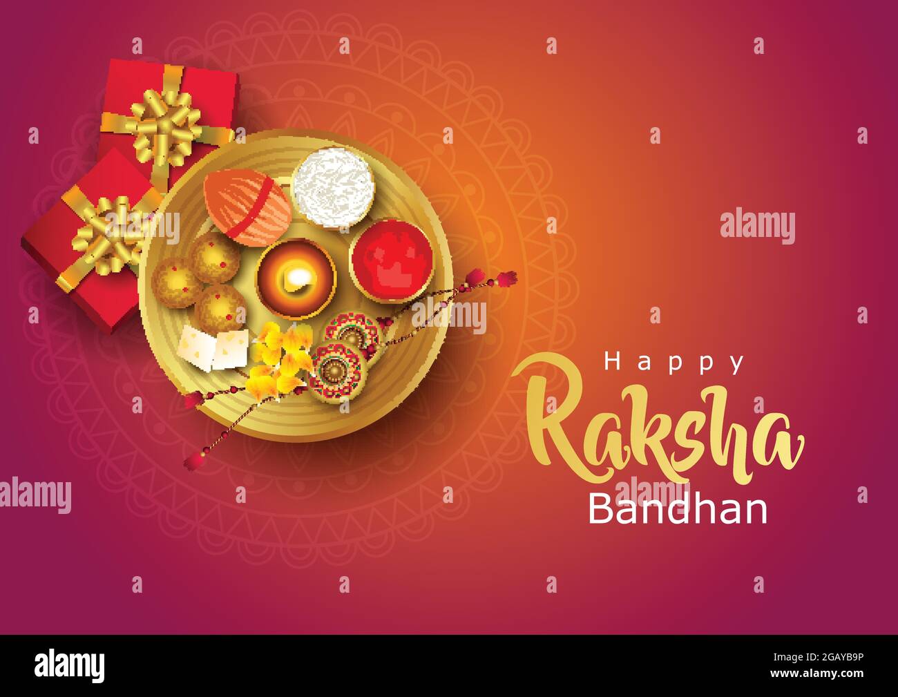 Happy Raksha Bandhan avec illustration vectorielle élégante dans un arrière-plan créatif. Festival religieux indien. Rakhi design coloré. Illustration de Vecteur Happy Raksha Bandhan avec illustration vectorielle élégante dans un arrière-plan créatif. Festival religieux indien. Rakhi design coloré. Illustration de Vecteur