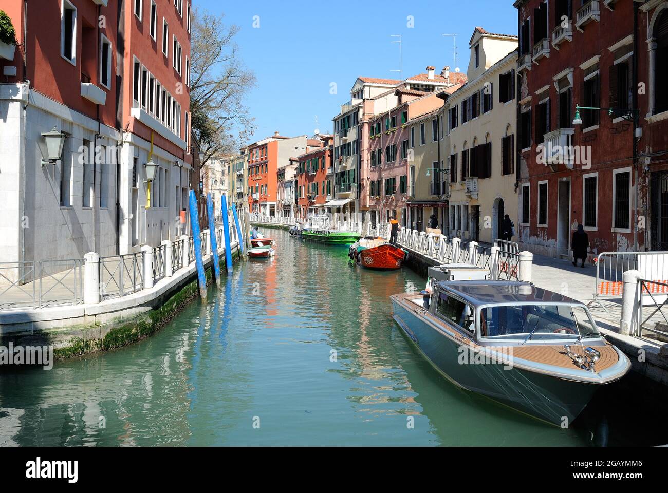 Canal à Venise, Italie. Banque D'Images