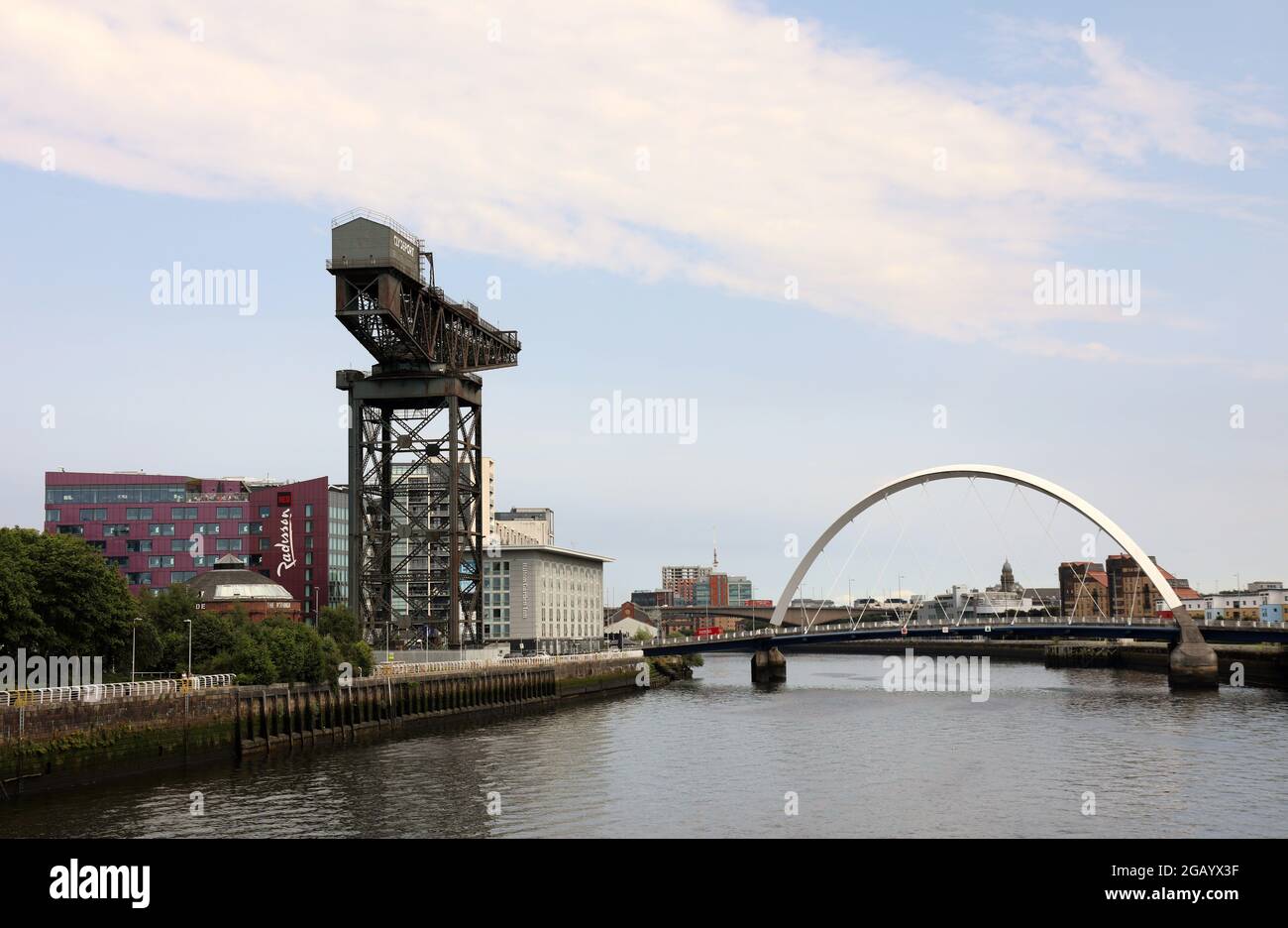 Finnieston Quay à Glasgow Banque D'Images