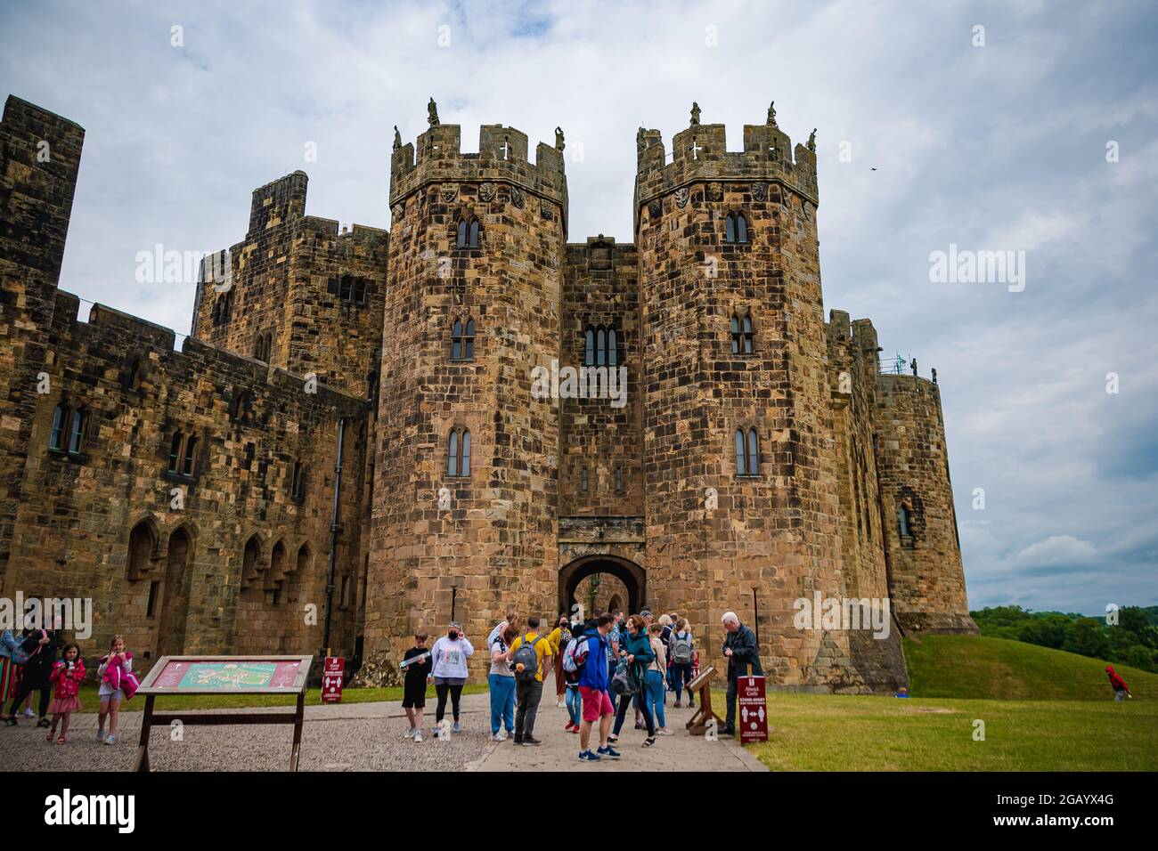 Château d'Alnwick, Northumberland, juin 2021 Banque D'Images