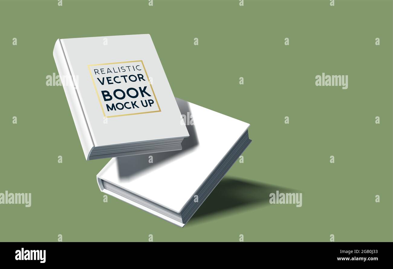 Modèle de livre rigide vierge réaliste. Illustration marketing vectorielle. Illustration de Vecteur