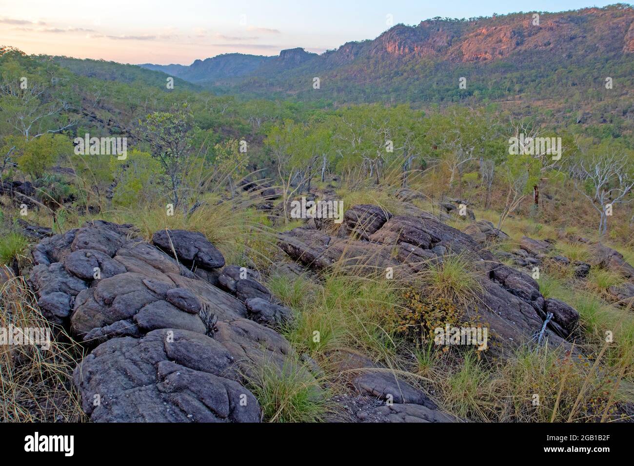 Vue depuis le point de vue de Yurmikmik dans le parc national de Kakadu Banque D'Images