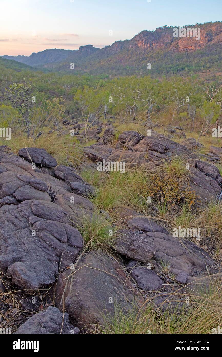 Vue depuis le point de vue de Yurmikmik dans le parc national de Kakadu Banque D'Images