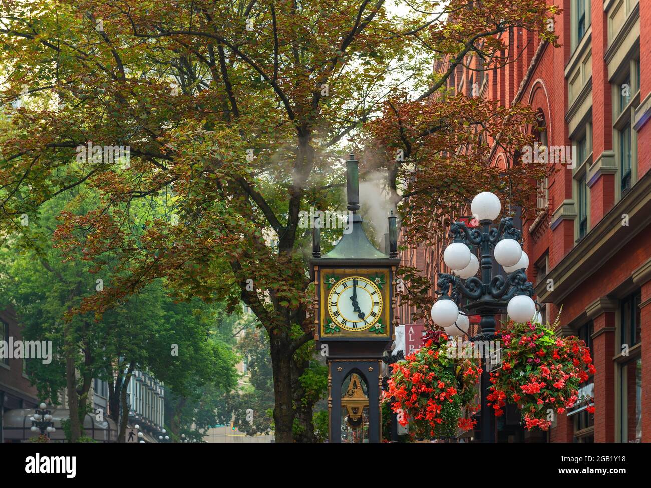 Horloge à vapeur Gastown, Vancouver, Colombie-Britannique, Canada. Banque D'Images