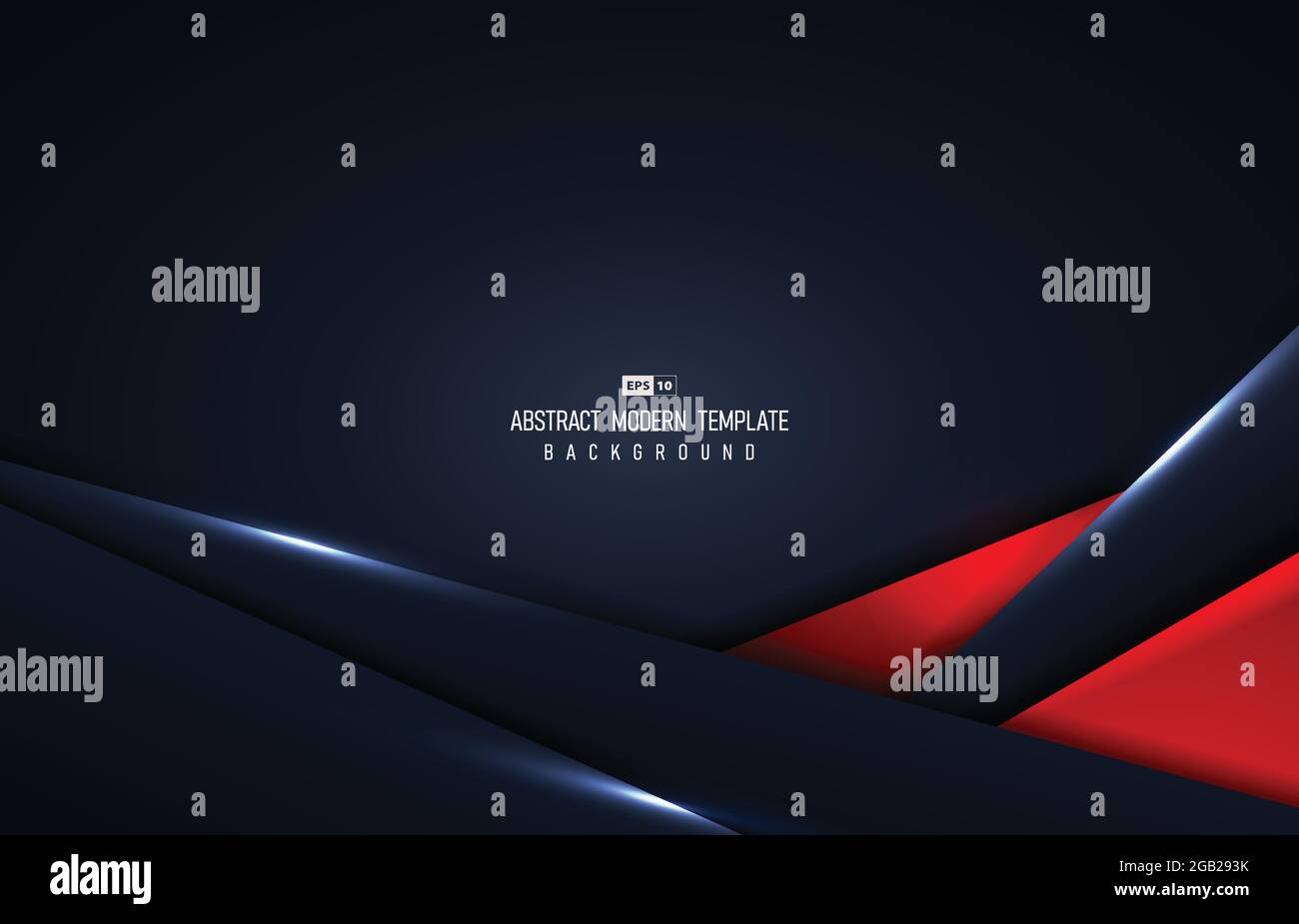 Modèle moderne abstrait rouge et bleu qui se superpose à une maquette. Décoration avec fond de design clair paillettes. Illustration vector Illustration de Vecteur