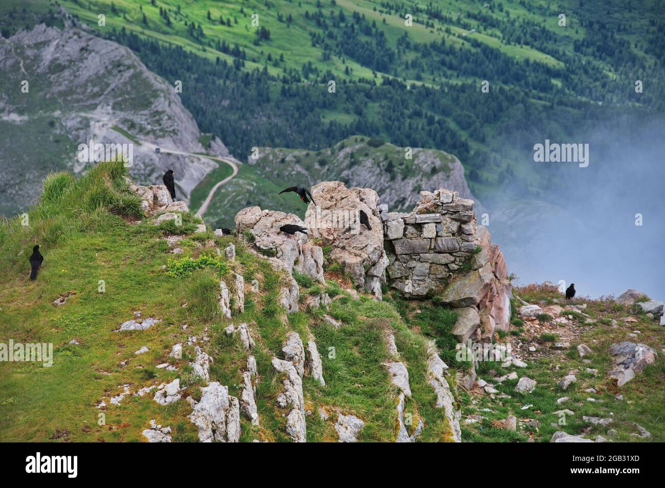 Des rochers étonnants des Dolomites en Italie Banque D'Images