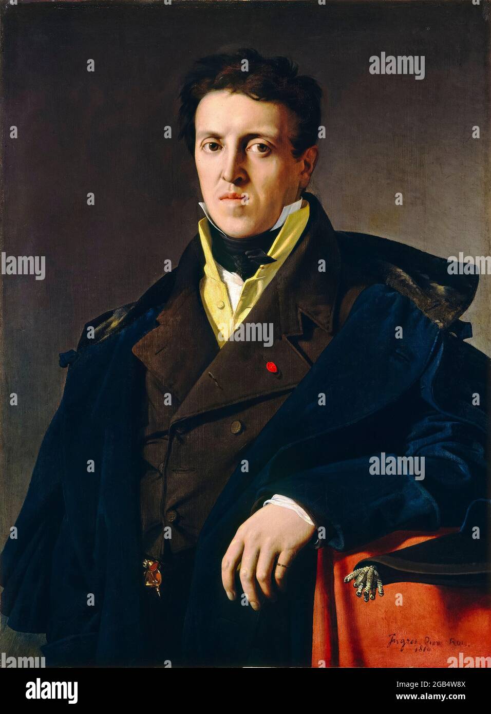 Charles Marcotte, (1773-1864), Marcotte d'Argenteuil, portrait peint à l'huile sur toile par Jean Auguste Dominique Ingres, 1810 Banque D'Images Charles Marcotte, (1773-1864), Marcotte d'Argenteuil, portrait peint à l'huile sur toile par Jean Auguste Dominique Ingres, 1810 Banque D'Images