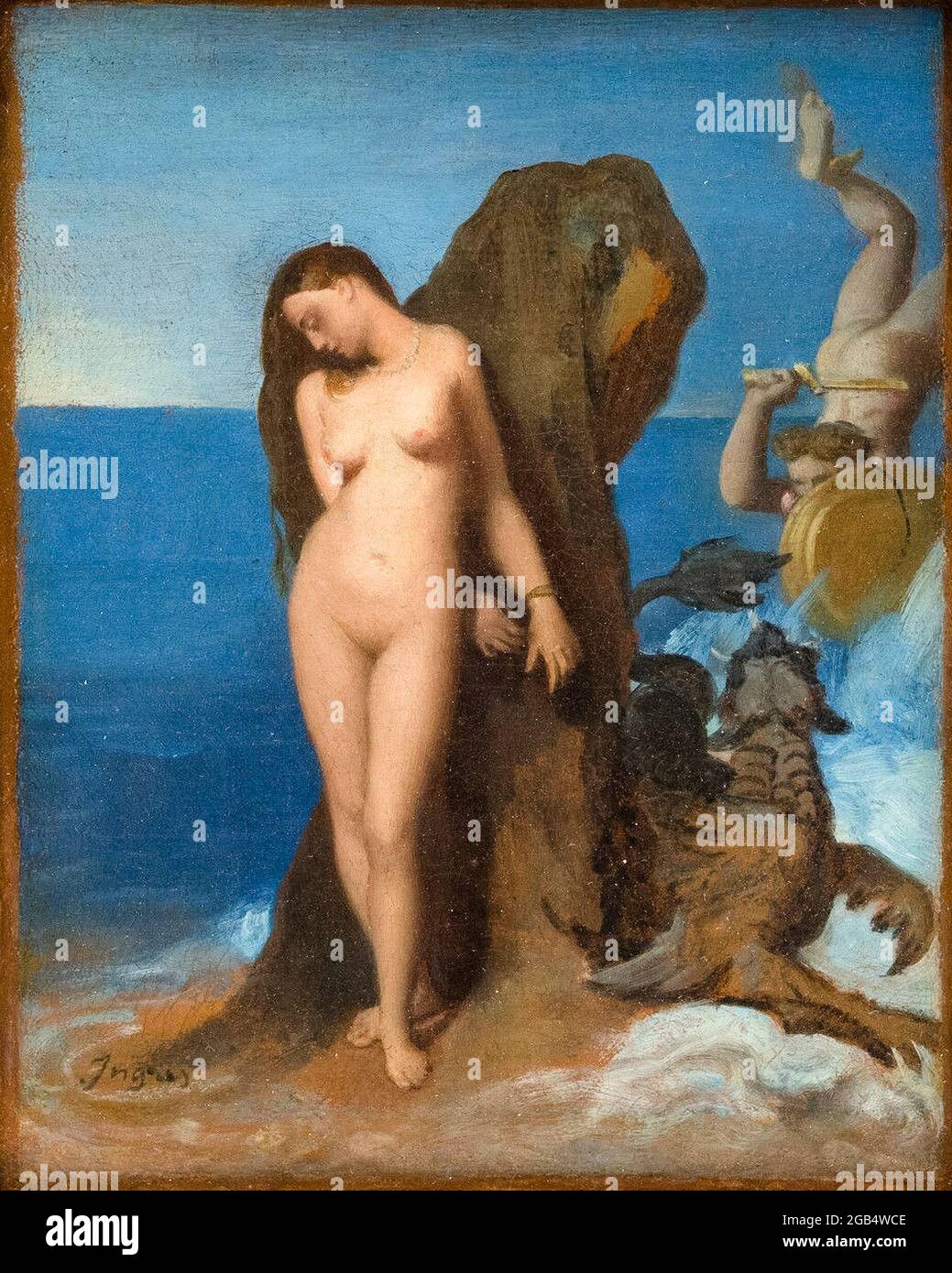 Jean Auguste Dominique Ingres, peinture, Perseus et Andromeda, vers 1819 Banque D'Images