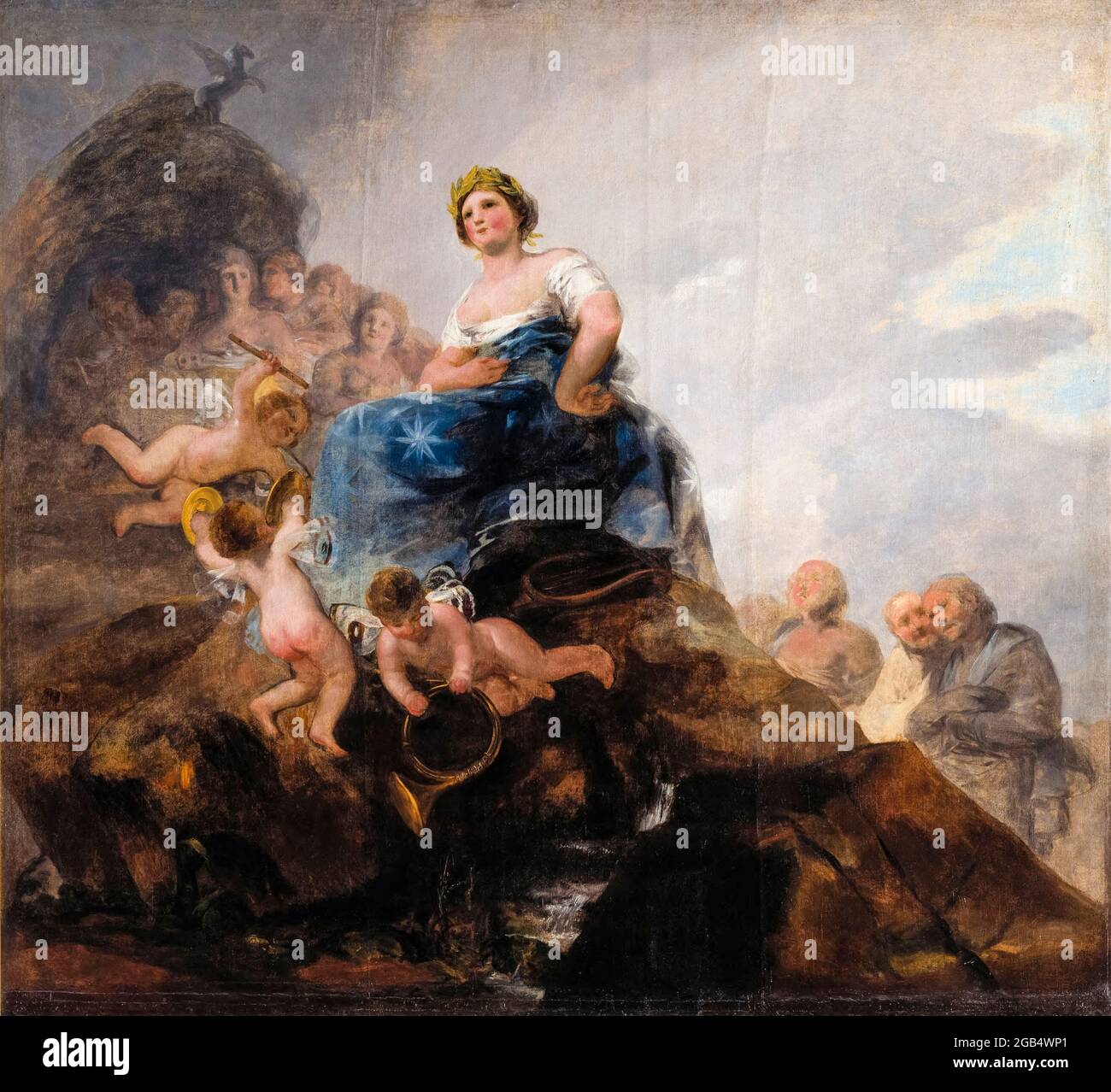 Poésie et poètes, peinture de Francisco Goya, 1804-1808 Banque D'Images