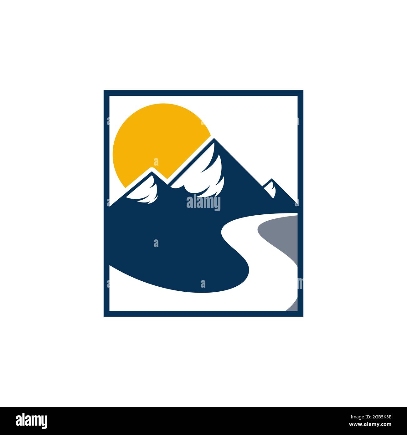 L'icône de montagne modèle logo Vector illustration design Illustration de Vecteur