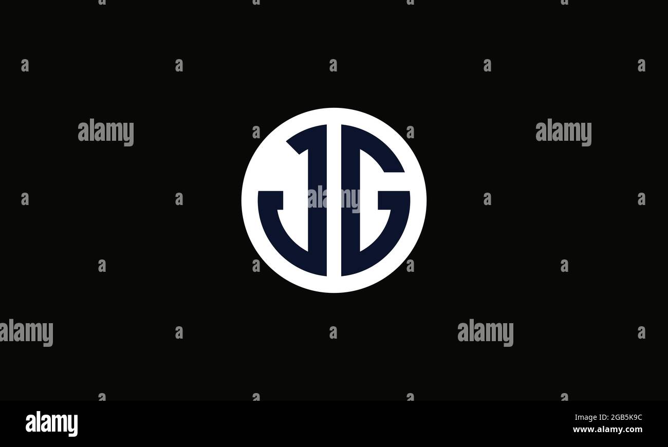 Modele De Logo Vectoriel Lettre Mark Jg Et Gj J Ou G Abstrait Pour Les Entreprises Image Vectorielle Stock Alamy