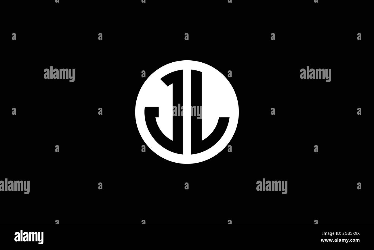 Modèle de logo vectoriel lettre Mark JL et LJ J ou L abstrait pour les entreprises Illustration de Vecteur