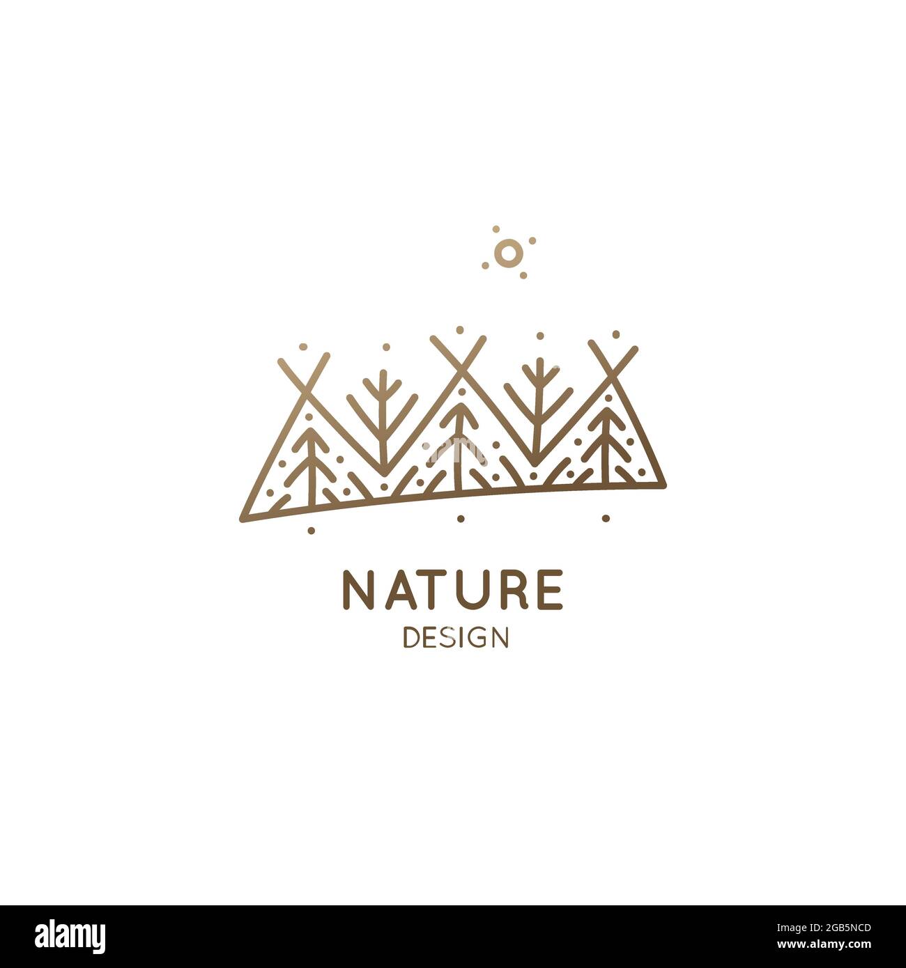 Illustration de la nature du logo Illustration de Vecteur