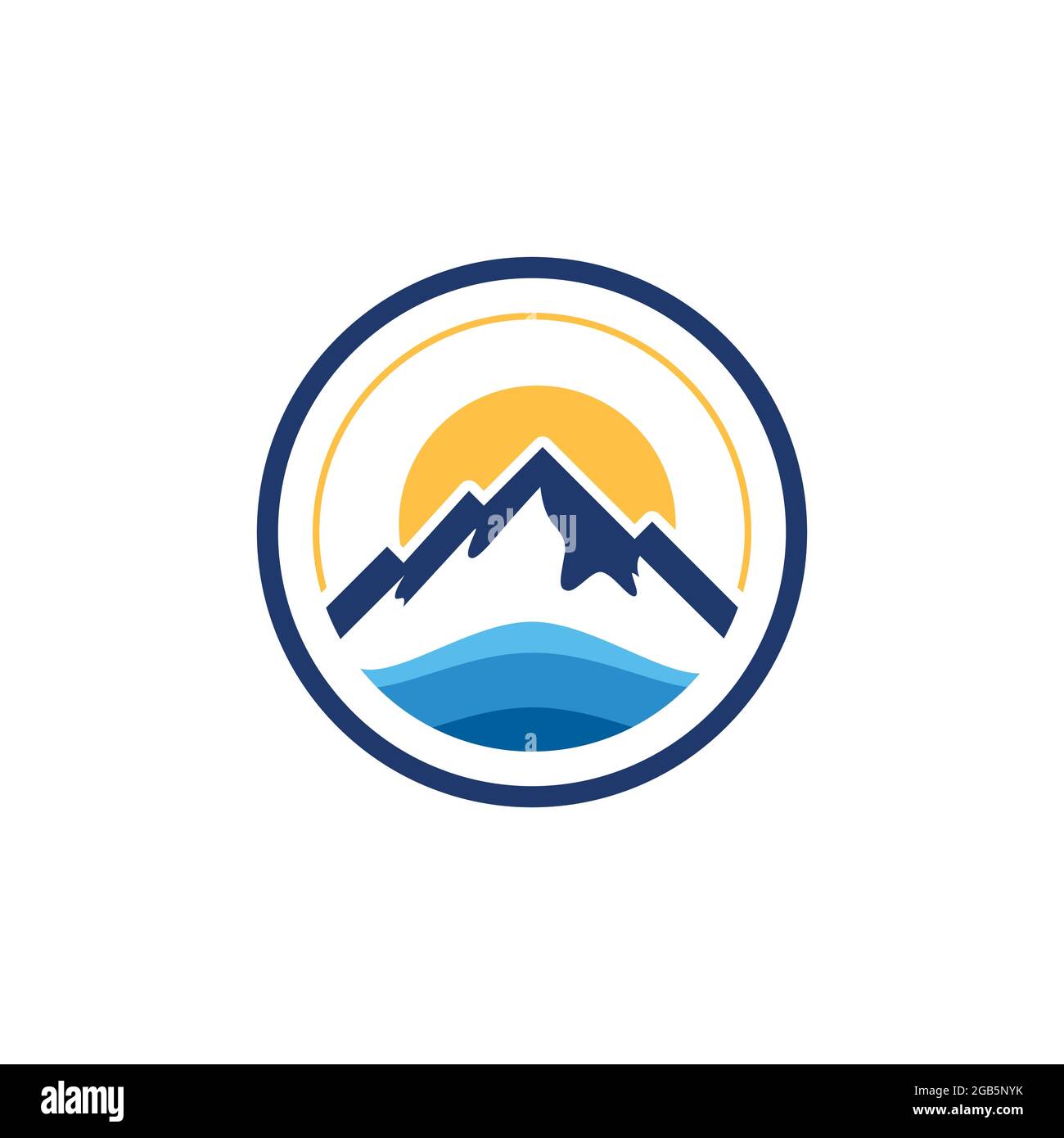 L'icône de montagne modèle logo Vector illustration design Illustration de Vecteur