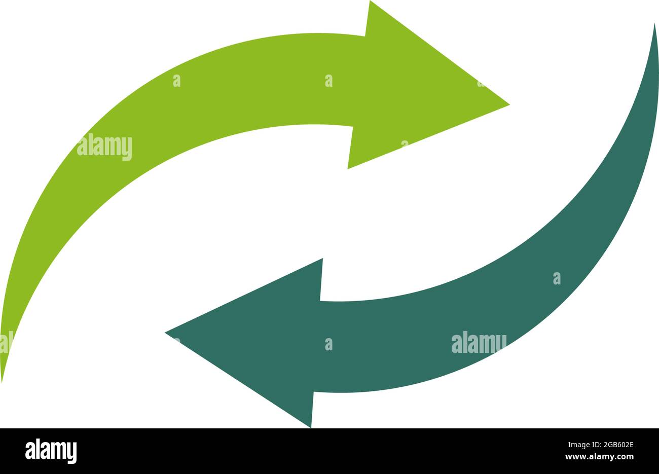 Modèle vectoriel de conception de logo de produit recyclé Illustration de Vecteur
