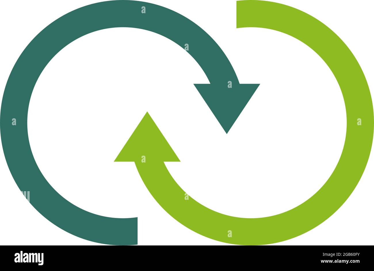 Modèle vectoriel de conception de logo de produit recyclé Illustration de Vecteur