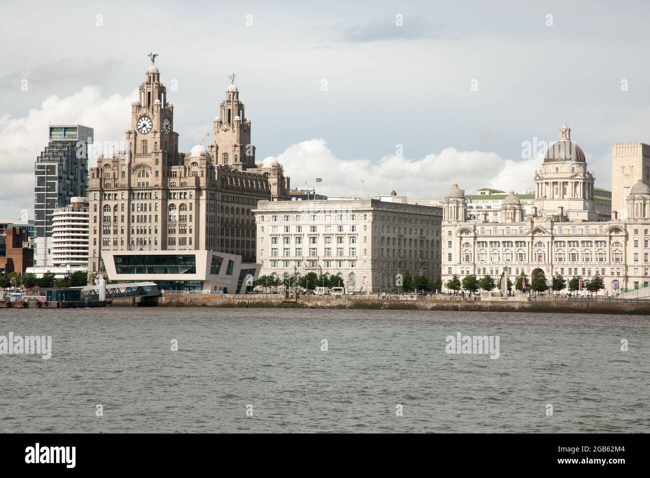 Liverpool Waterfront River Mersey Banque D'Images