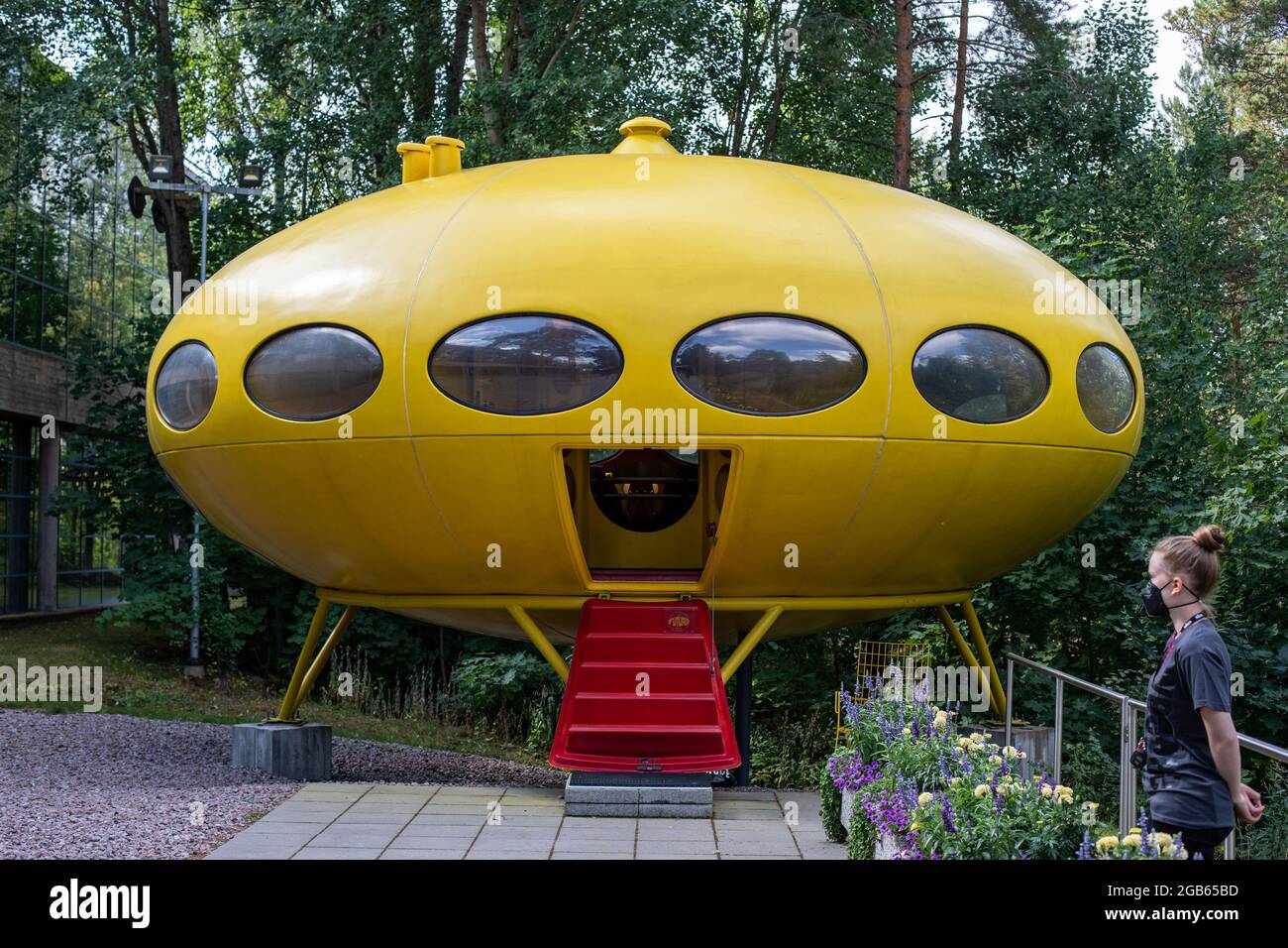 Futuro House, architecture spatiale de Matti Suuronen au parc des expositions WeeGee à Espoo, Finlande Banque D'Images