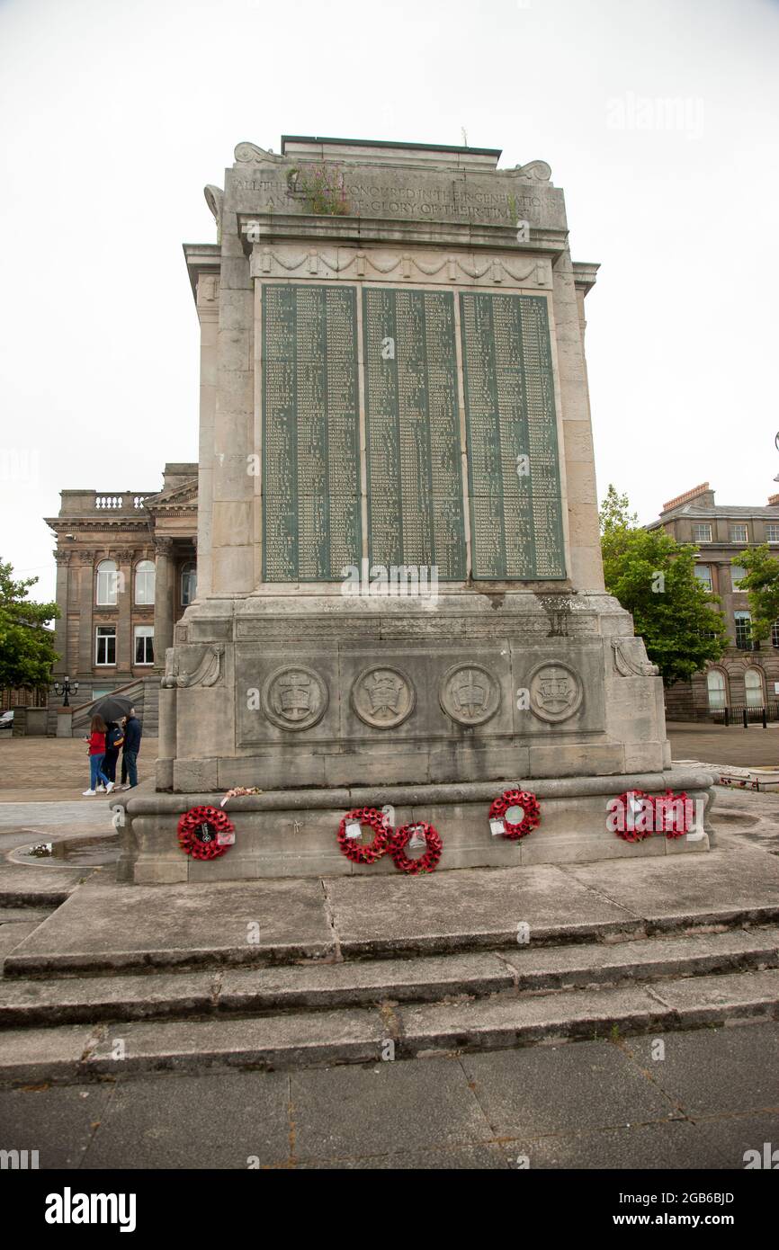 War Memorial Hamilton Square Birkenhead Banque D'Images