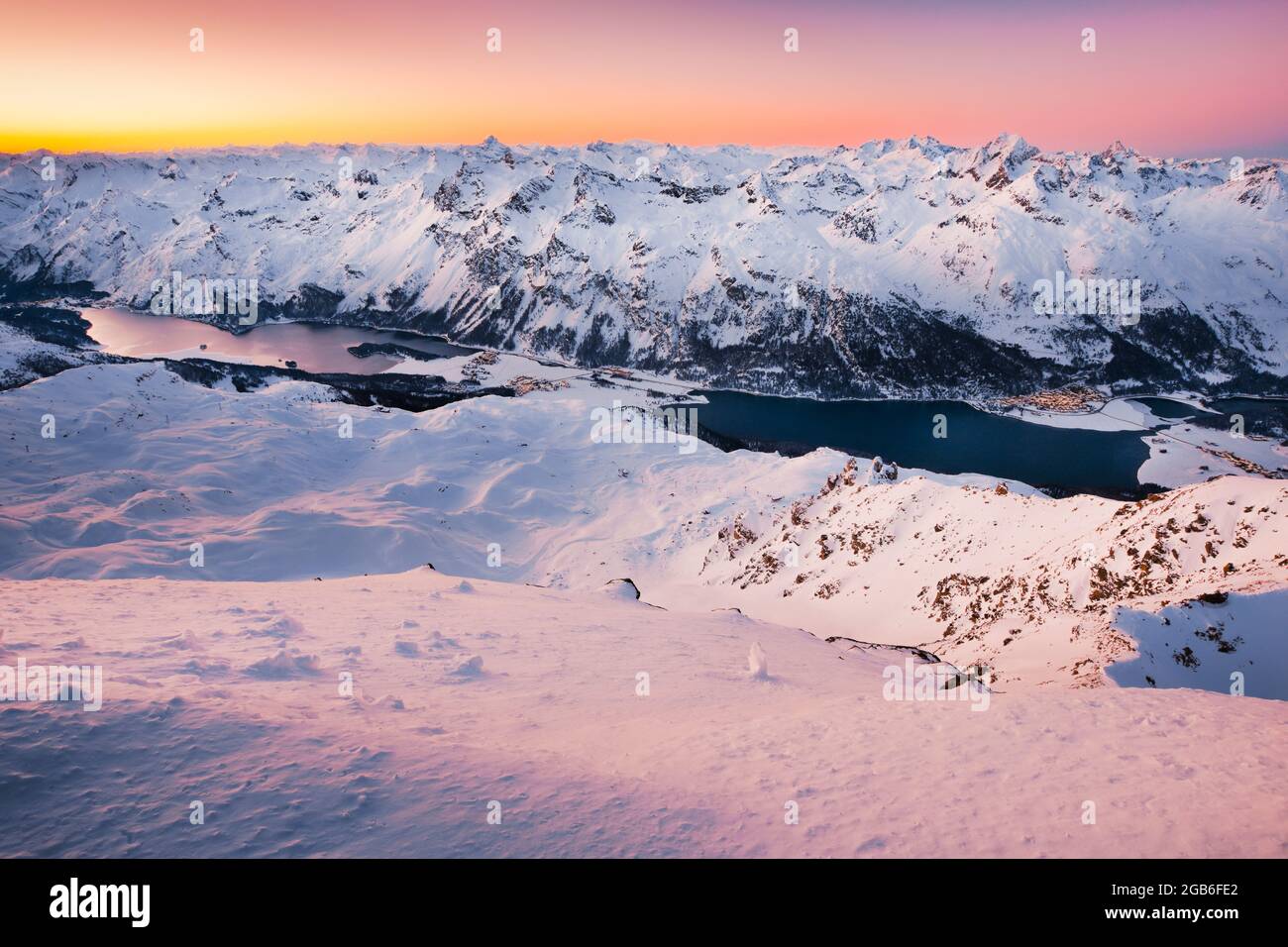 Géographie / voyage, Suisse, vue montagne Corvatsch, 3451m, Grisons, NON-EXCLUSIVE-UTILISATION POUR CARTE-PLIANTE-CARTE-DE-VŒUX-UTILISATION-CARTE-POSTALE Banque D'Images