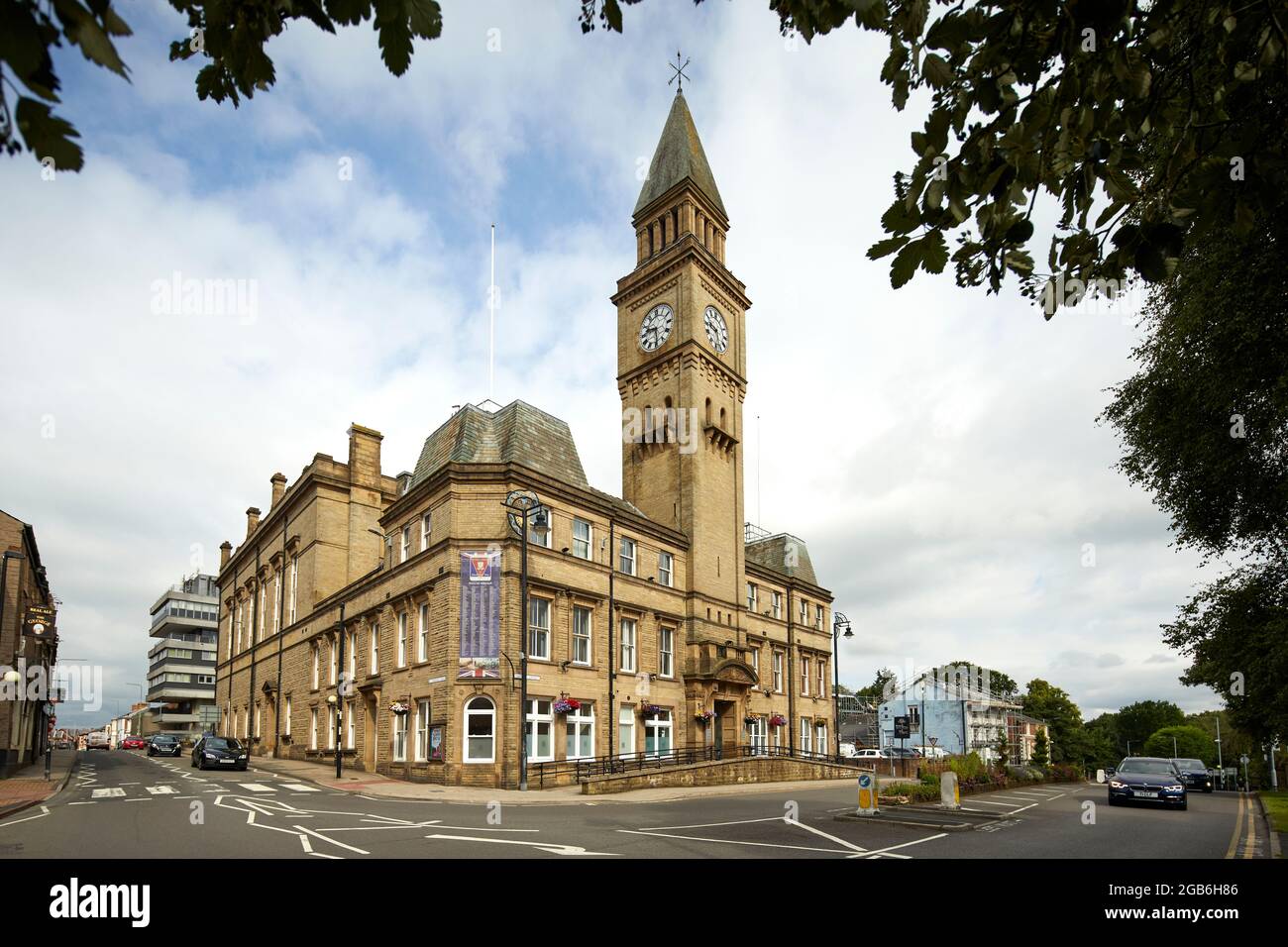 Chorley Town Hall Market Street Chorley Lancashire Banque D'Images