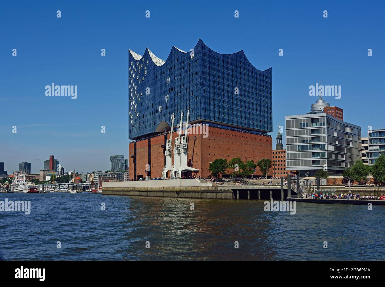 Géographie / Voyage, Allemagne, Hambourg, HafenCity, vue sur la salle Philharmonique d'Elbe, DROITS-SUPPLÉMENTAIRES-AUTORISATION-INFO-NON-DISPONIBLE Banque D'Images
