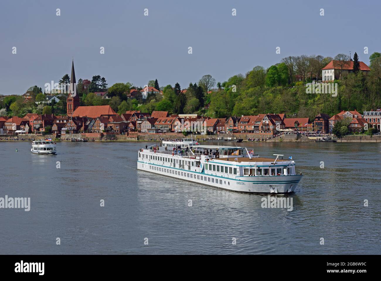 Géographie / voyage, Allemagne, Schleswig-Holstein, zone métropolitaine de Hambourg, Lauenburg, RIVIÈRE ELBE, DROITS-SUPPLÉMENTAIRES-AUTORISATION-INFO-NON-DISPONIBLE Banque D'Images