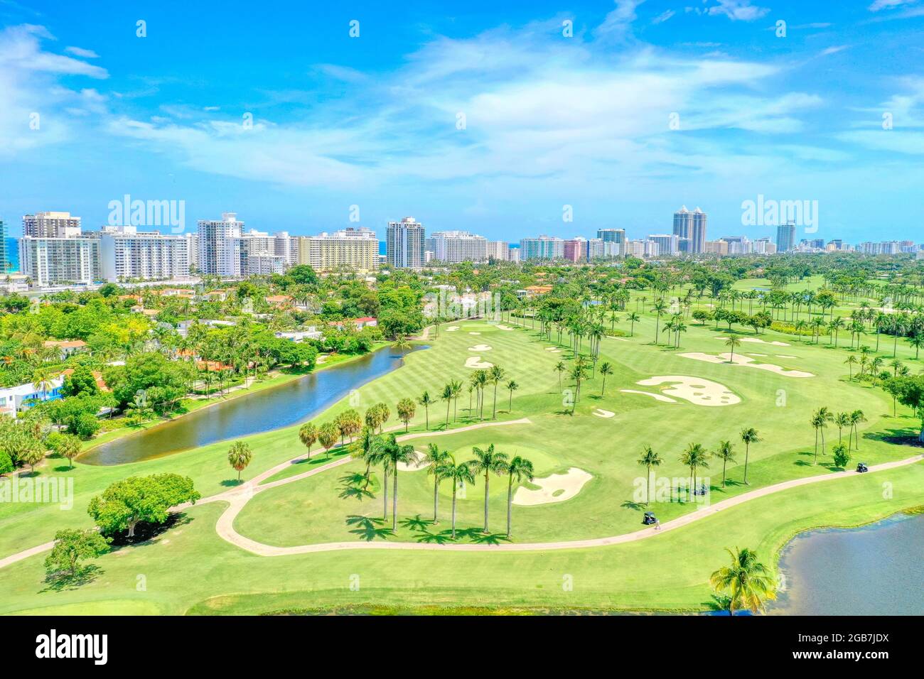 Club de golf de Miami Beach Banque D'Images